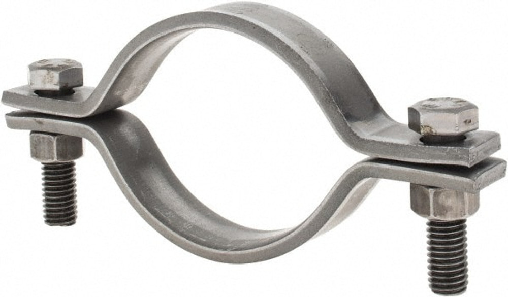 Empire 212B0400 Standard Pipe Clamp: 4" Pipe, 4-1/2" Tube, Carbon Steel, Black