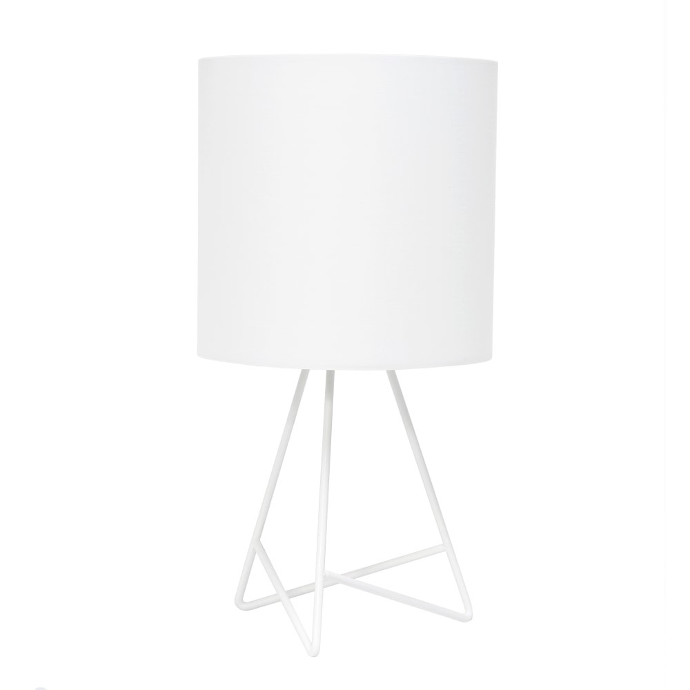 ALL THE RAGES INC Simple Designs LT2066-WOW  Down To The Wire Table Lamp, 13-1/2inH, White