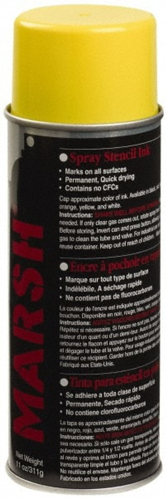 MSC 30401 Stencil Inks; Color: Yellow ; Container Size: 14 oz.