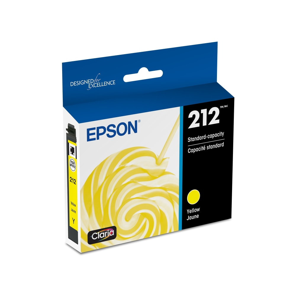 Compatible Epson models: Expression : Home XP-4100, Home XP-4105.   WorkForce:  WF-2830,  WF-2850.  .  Produce vivid prints and images at your office using the Epson Claria 212 Yellow Ink Cartridge. Print on both plain and glossy paper for high-quality results.  Yields up to 450 pages.  Fast-drying.  Prints on both plain and glossy paper.  Recycling solution - designed to encourage recycling, helping you divert materials from landfill.