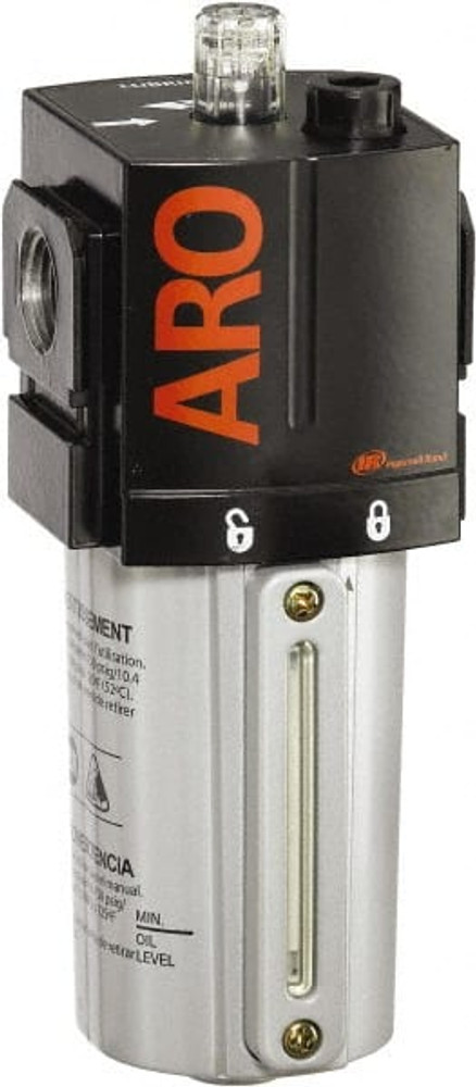 ARO/Ingersoll-Rand L36341-110 Standard Compressed Air Lubricator: 1/2" Port, NPT Ends, 156 CFM