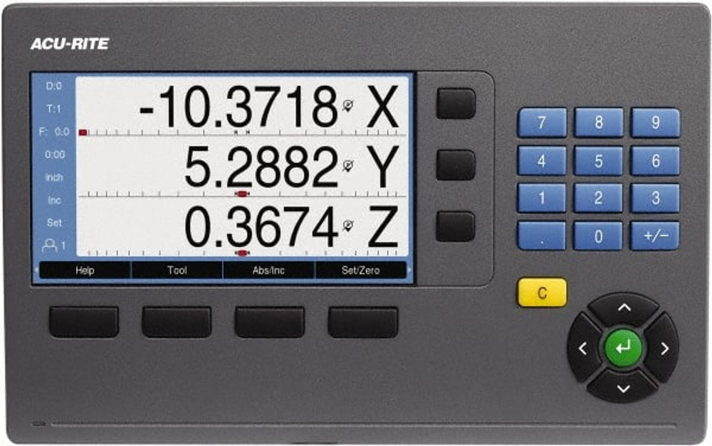 Acu-Rite 1412708-30 Lathe DRO System: 2 Axes, Glass Scale, 8" X-Axis Travel, 40" Y-Axis Travel