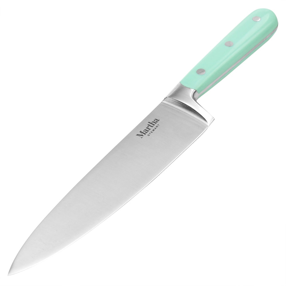 GIBSON OVERSEAS INC. 995117621M Martha Stewart Stainless-Steel Chef Knife, 8in Blade, Mint