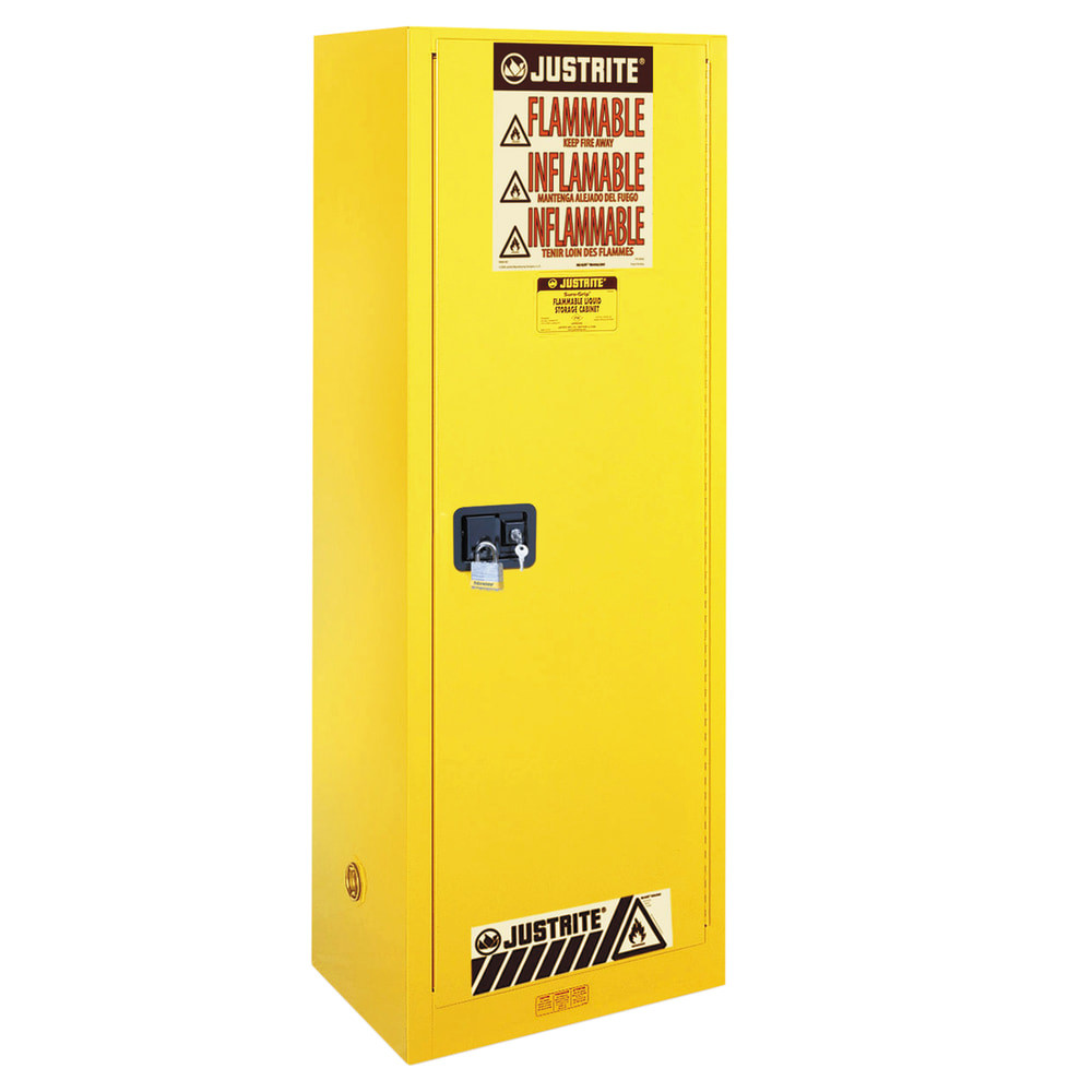 JUSTRITE MANUFACTURING COMPANY, LLC Justrite 400-892200 Sure-Grip EX Slimline Flammable Safety Cabinet, 22 Gallon