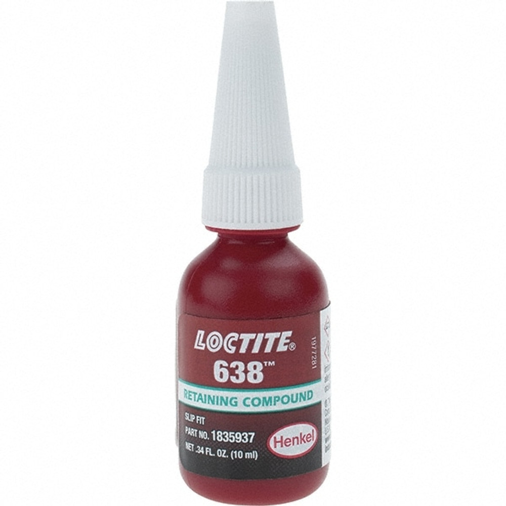 Loctite 1835937 Retaining Compound: 10 mL Bottle, Green