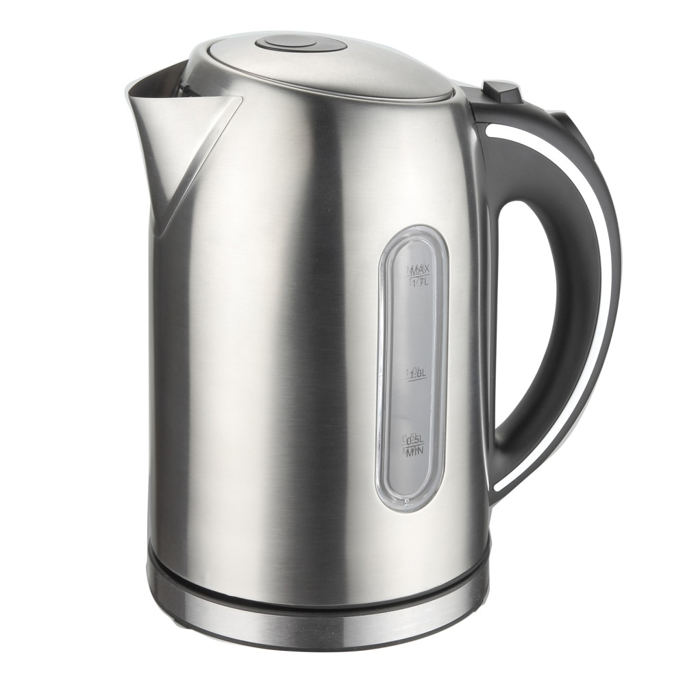 MEGAGOODS, INC. 99596264M MegaChef 1.7-Liter Stainless Steel Electric Tea Kettle, Silver