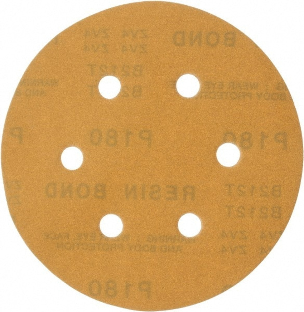 MSC 809775-07249 Hook & Loop Disc: 180 Grit, Coated, Aluminum Oxide