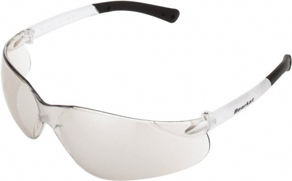 MCR Safety BK119 Safety Glass: Scratch-Resistant, Polycarbonate, Clear Mirror Lenses, Frameless, UV Protection