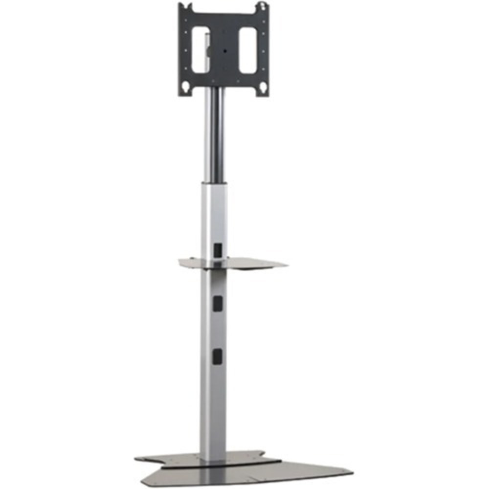 CHIEF MFG INC PF1US Chief Large Floor Stand Display Mount - For Displays 42-86in - Black - Up to 200lb Flat Panel Display - Silver