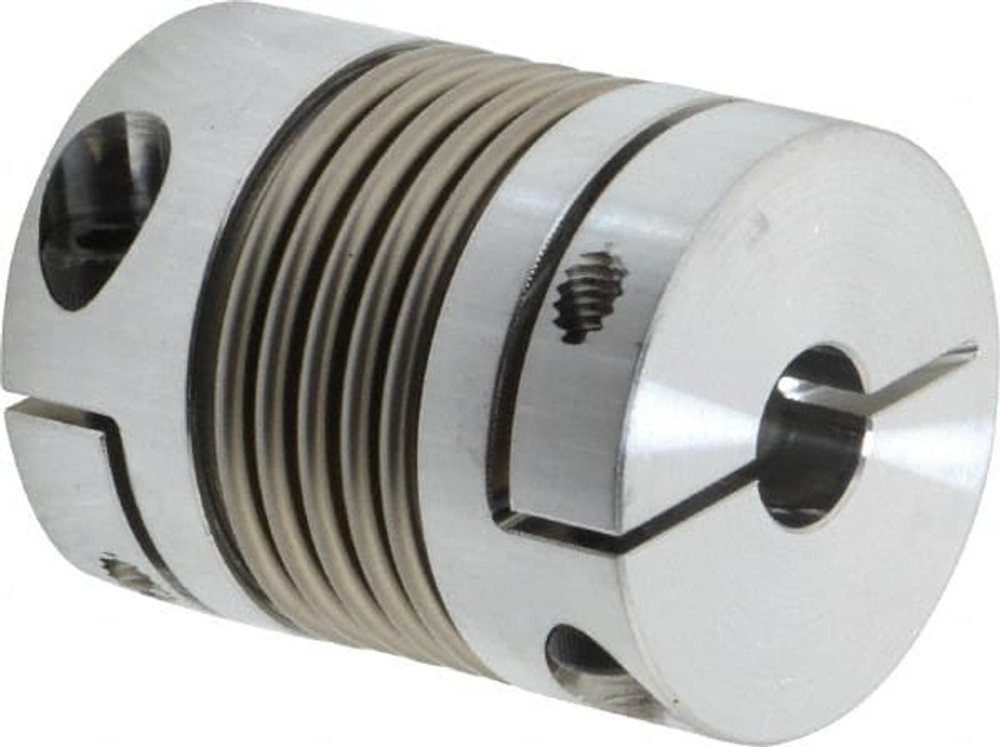 Lovejoy 68514477390 Flexible Bellows Clamp: Aluminum Hub with Stainless Steel Bellows, 3/8" Pipe, 1.614" OAL