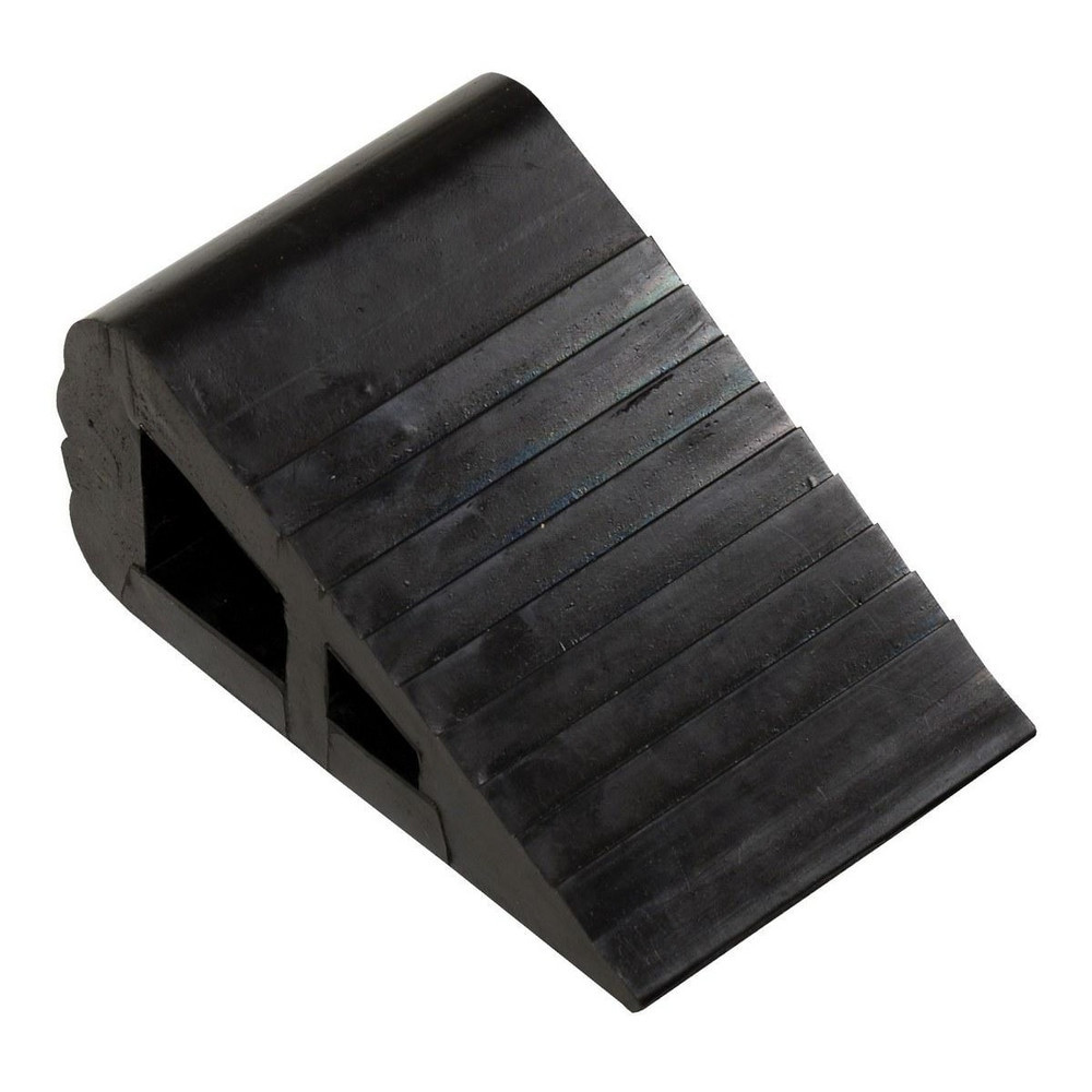 Vestil RBW-2 Rubber Wheel Chock: 6" OAL