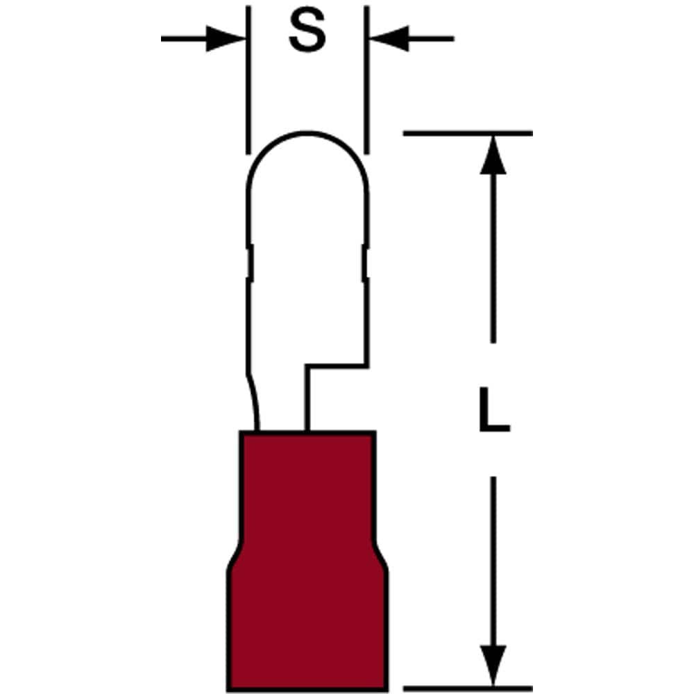 3M 7010397995 22 to 18 AWG Crimp Bullet Connector