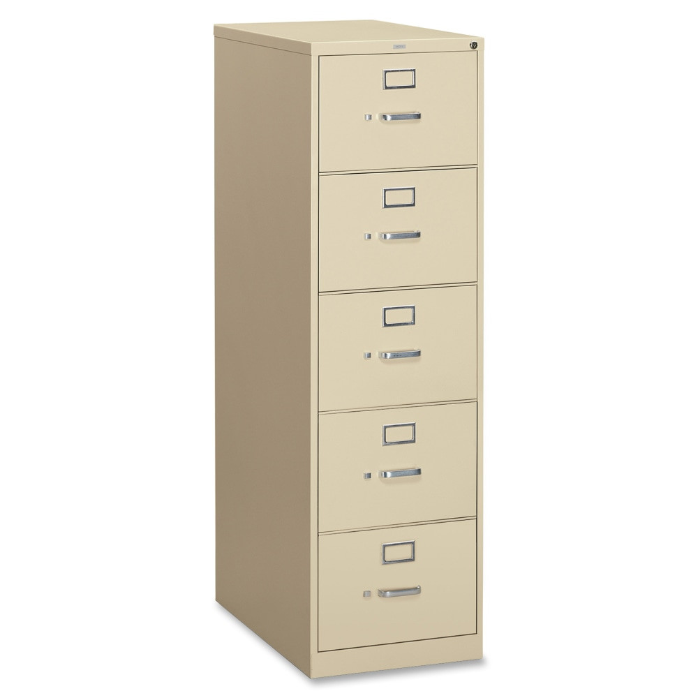 HNI CORPORATION HON 315CP-L  310 26-1/2inD Vertical 5-Drawer Legal-Size File Cabinet, Putty