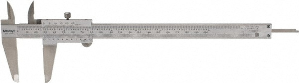 Mitutoyo 530-118 Vernier Caliper: 0 to 8", 0.001" Graduation, Stainless Steel