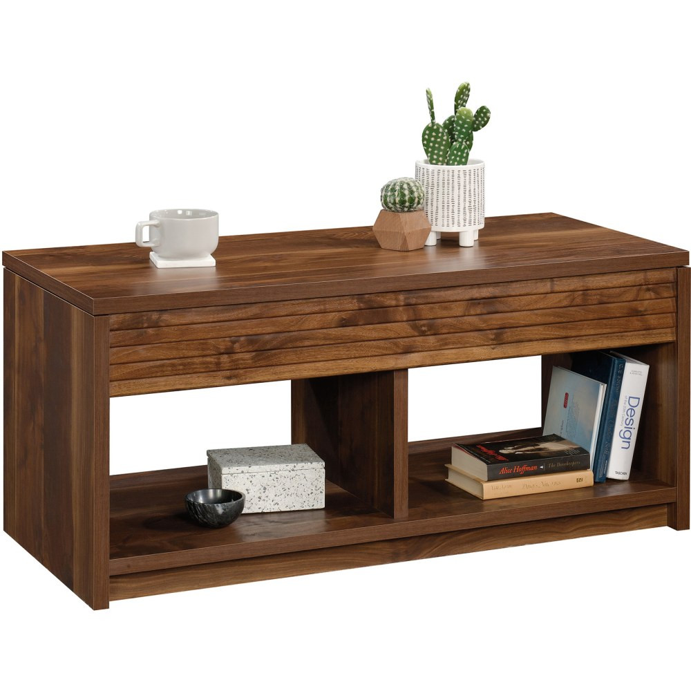 SAUDER WOODWORKING CO. Sauder 426504  Harvey Park Lift-Top Coffee Table, 19inH x 43inW x 19inD, Grand Walnut