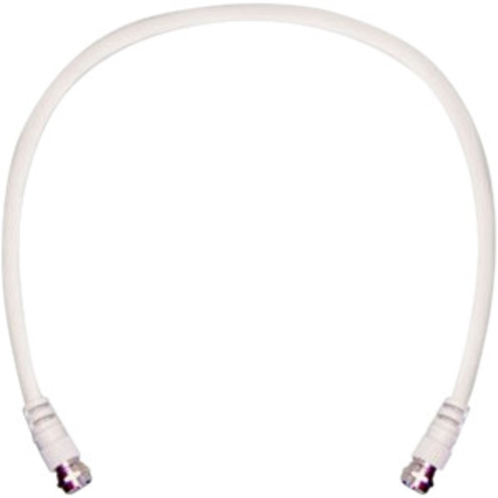 WILSON ELECTRONICS, INC. WilsonPro 950602  2-Feet RG6 Coax Cable - 2 ft Coaxial Antenna Cable for Antenna - First End: 1 x F Connector Male Antenna - Second End: 1 x F Connector Male Antenna - Extension Cable - White