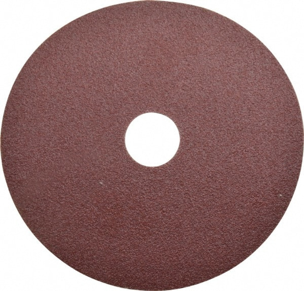 CGW Abrasives 48026 Fiber Disc: 5" Disc Dia, 7/8" Hole, 80 Grit, Aluminum Oxide