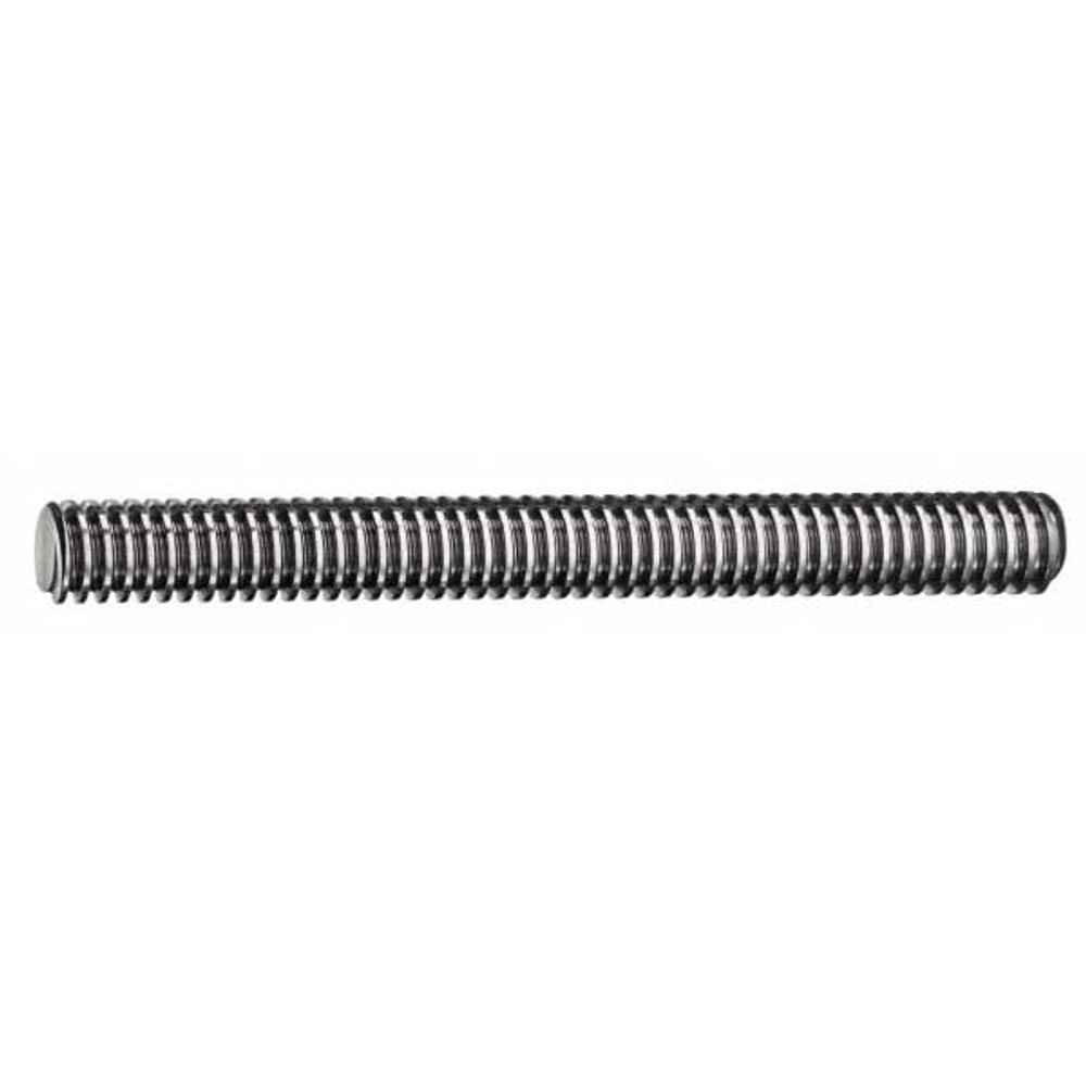 Keystone Threaded Products KU024AC1F091440 Threaded Rod: 1-1/2-4, 3' Long, Stainless Steel, Grade 316