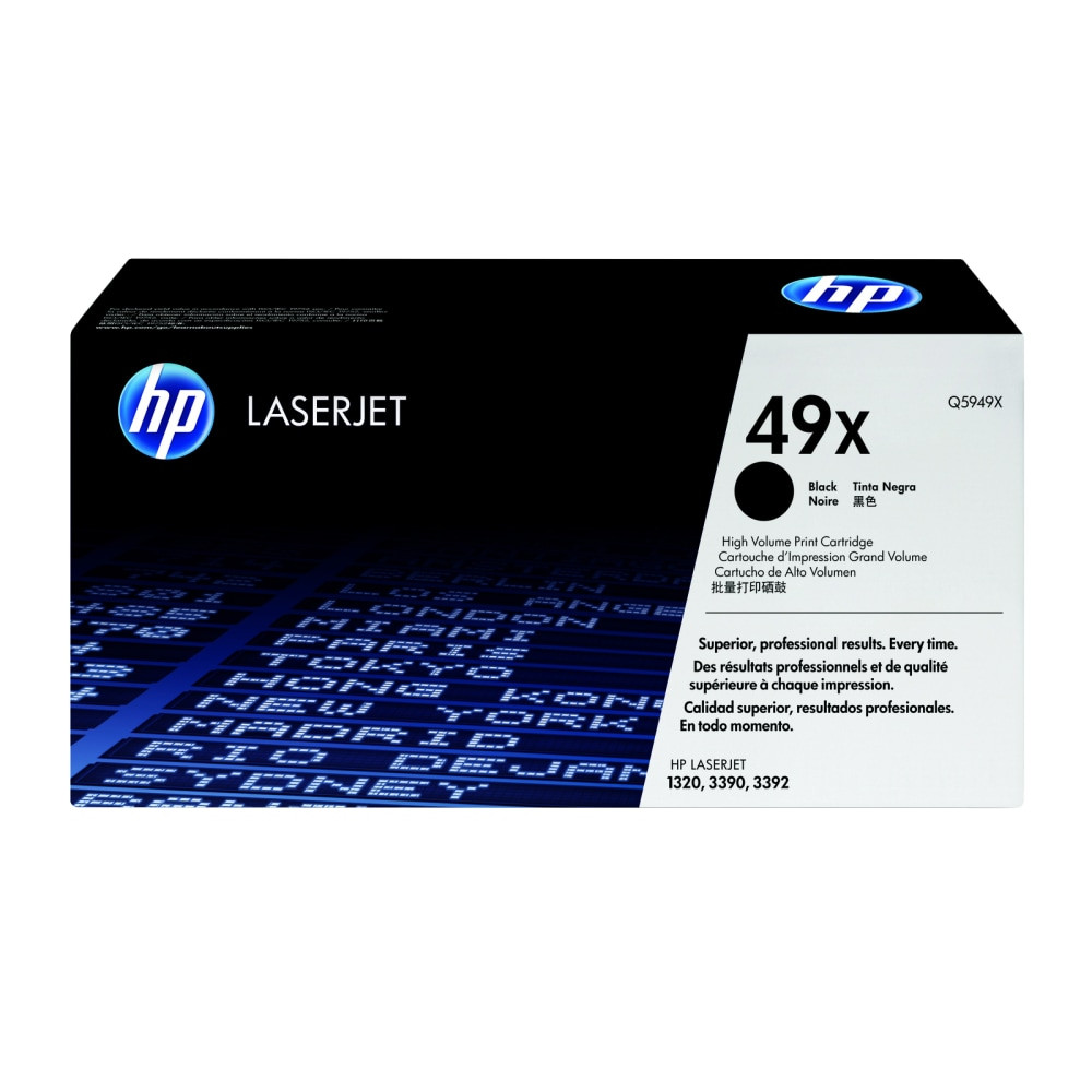 HP INC. HP Q5949X  49X Black High Yield Toner Cartridge, Q5949X