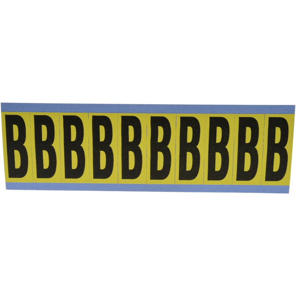 MSC SB5-B Number & Letter Label: "B", Rectangle, 1" Wide