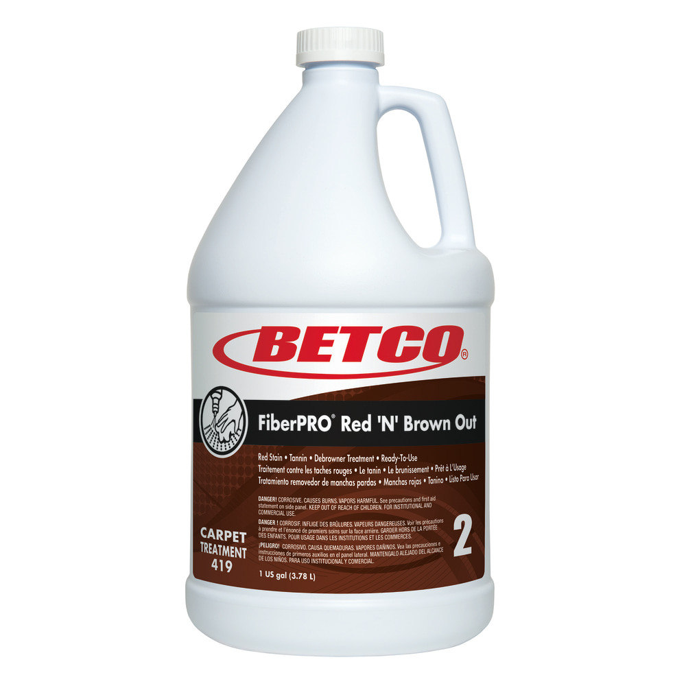 BETCO CORPORATION Betco 4190400  FiberPRO Red "n Brown Out Carpet Treatment, 128 Oz Bottle, Case Of 4
