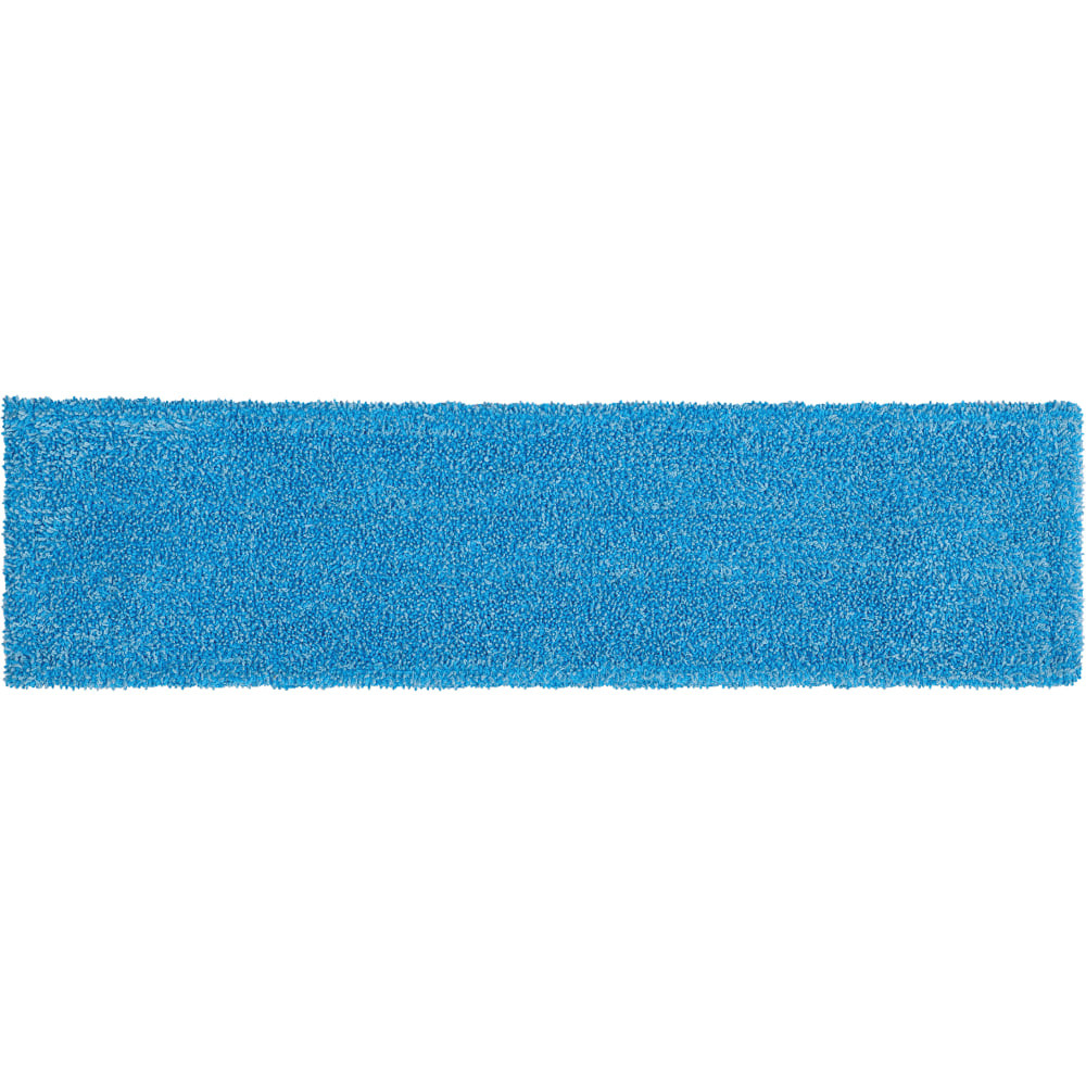 RUBBERMAID RCP2132427  Commercial Adaptable Microfiber Flat Mop Pads, 19-1/2in x 5-1/2in, Blue, Pack Of 12 Pads