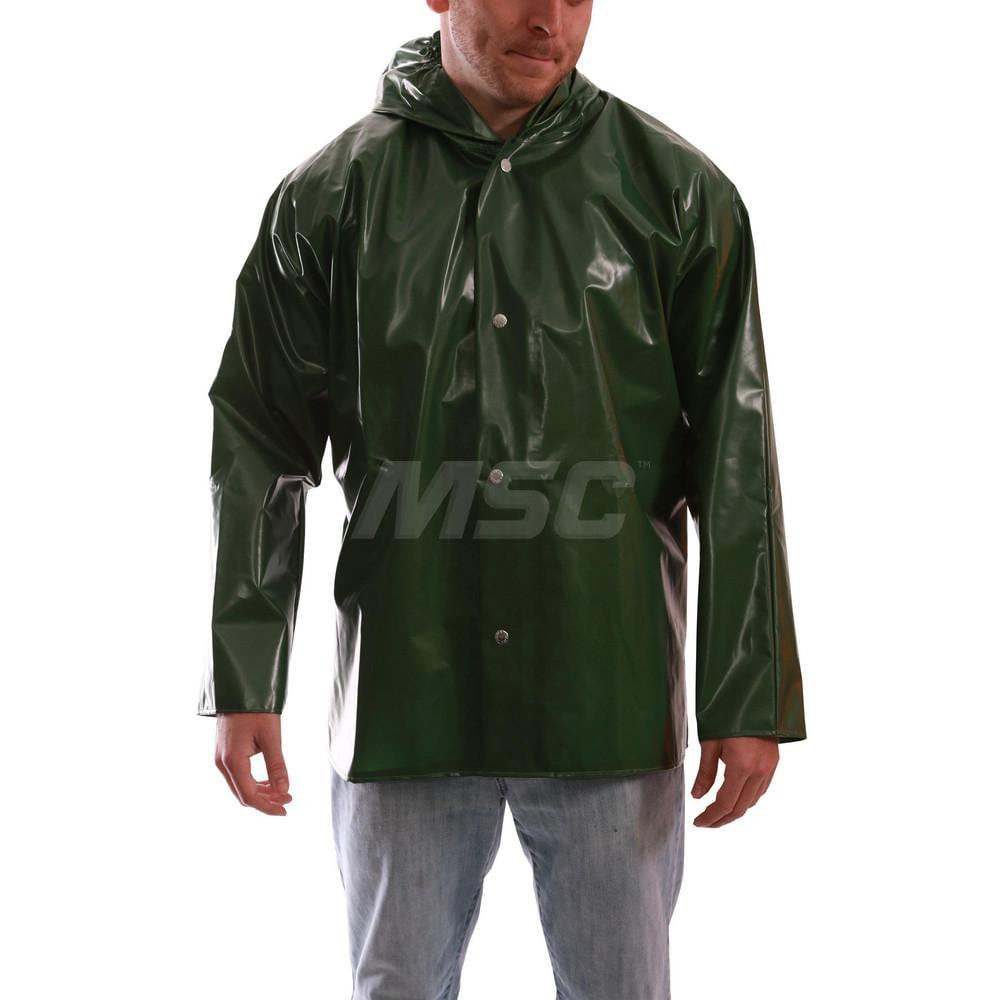 Tingley J22168-XL Rain Jacket: Size XL, Green, Nylon