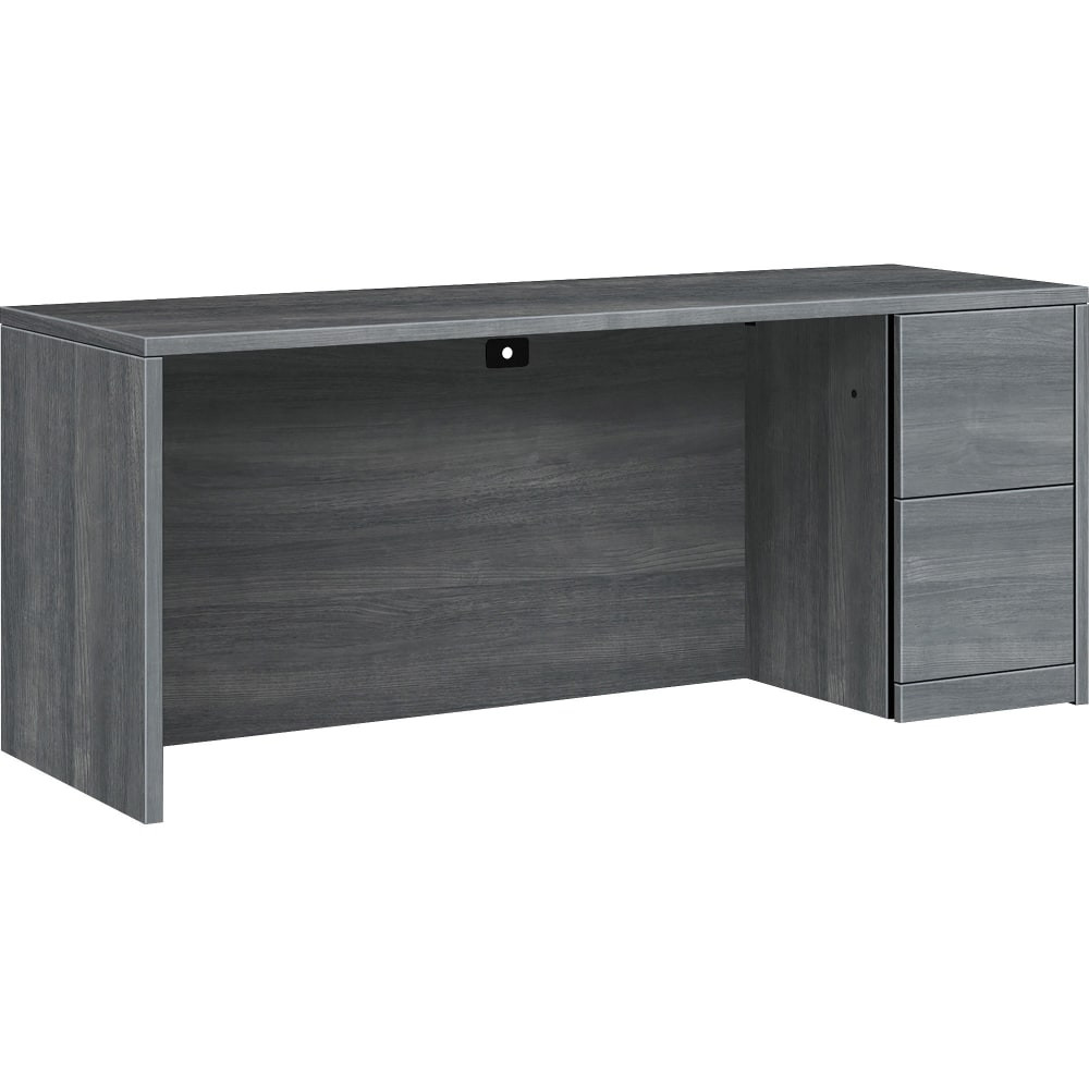 HNI CORPORATION HON HON105903RLS1  10500 H105903R Pedestal Credenza - 72in x 24in29.5in - 2 x File Drawer(s)Right Side - Finish: Sterling Ash