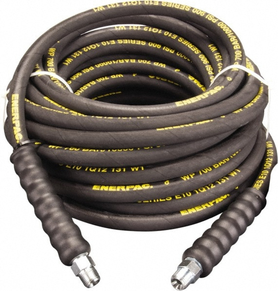 Enerpac H9330 Hydraulic Pump Hose: 3/8" ID, 30' OAL, Rubber, 10,000 Max psi