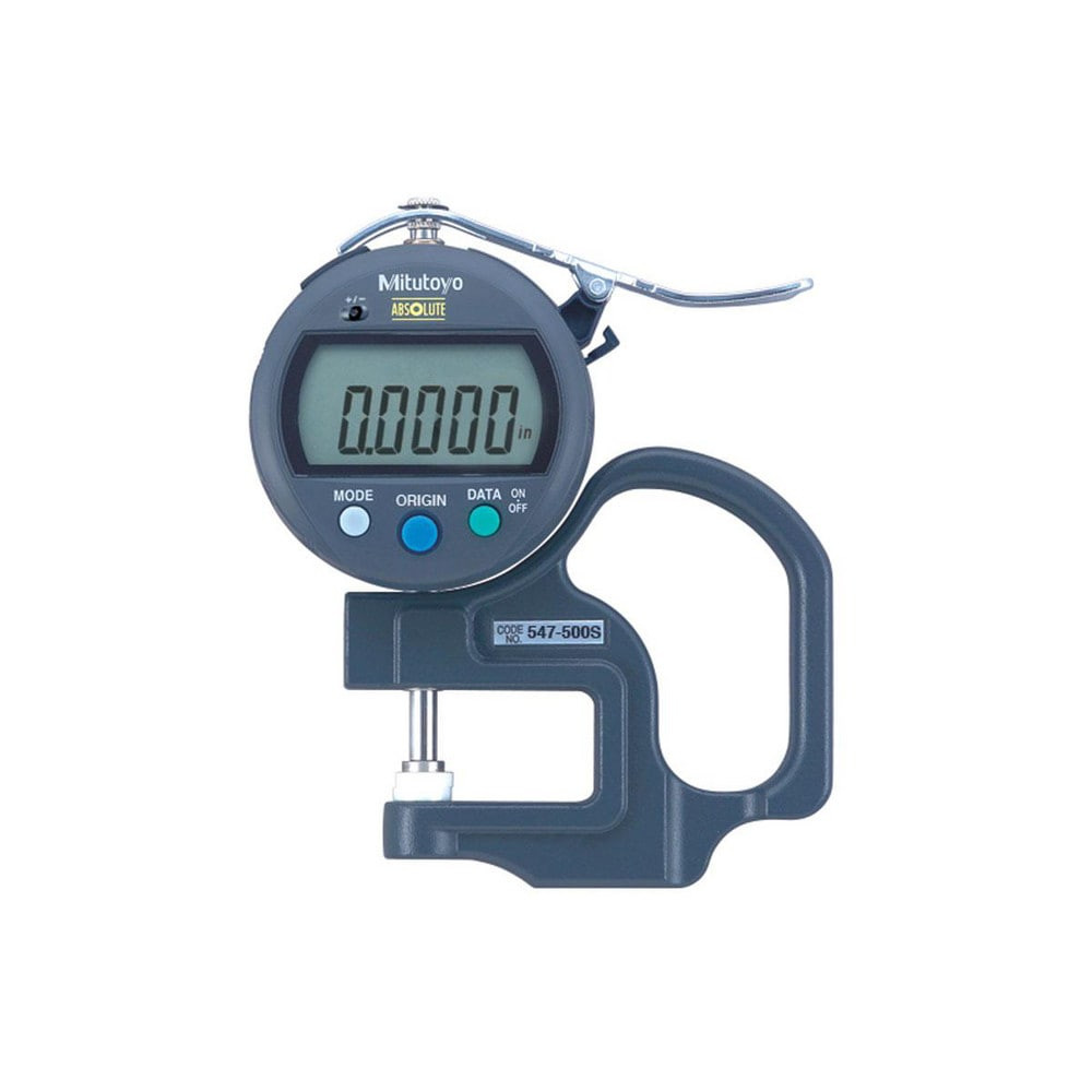 Mitutoyo 547-500SCAL 0.47" Measurement, 0.01mm Resolution Electronic Thickness Gage