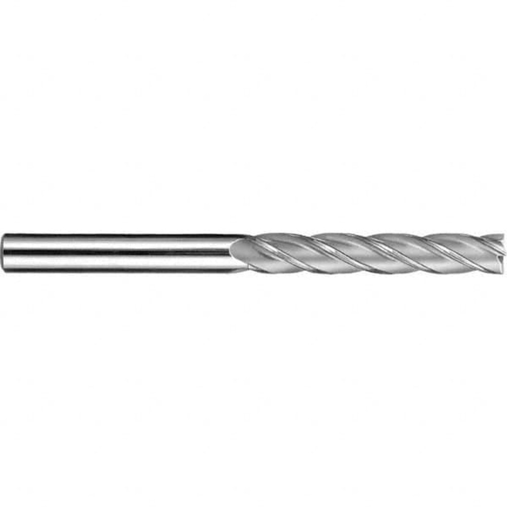 SGS 43115 Square End Mill:  0.3150" Dia, 0.9843" LOC, 0.315" Shank Dia, 4 Flutes, Solid Carbide