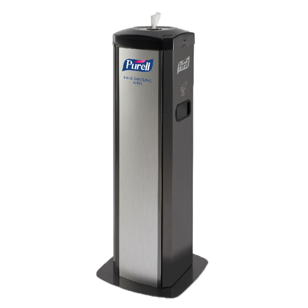 GOJO INDUSTRIES INC Purell 9114-01-SLVHSW  DS360 Hand Sanitizing Wipes High-Capacity Floor Stand, Silver