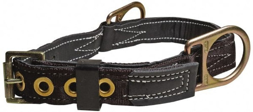 Miller 124N/LBK Body Belts; Belt Size: Large ; Webbing Material: Nylon ; Buckle Type: Tongue ; Comfort Pad: No