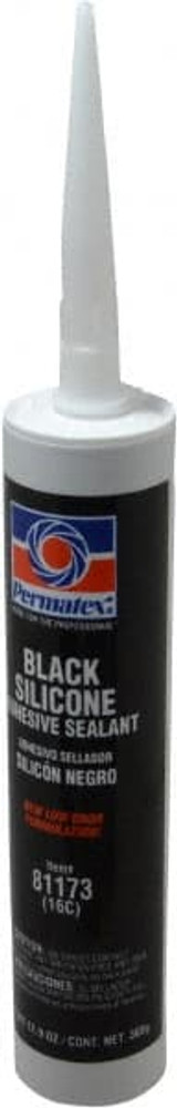 Permatex. 81173 Elastic Sealant: 11 oz Cartridge, Black, RTV Silicone