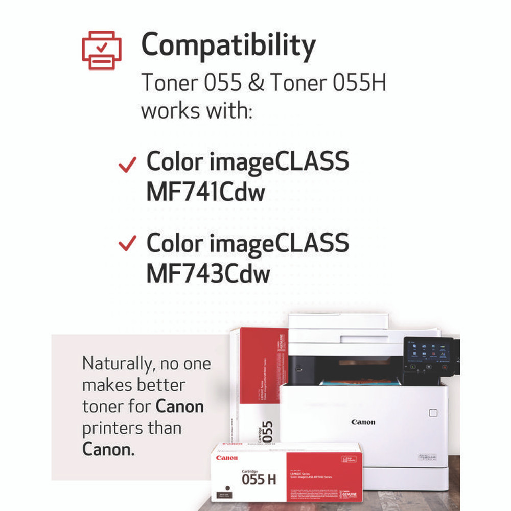 INNOVERA Canon® 3016C001 3016C001 (055) Toner, 2,300 Page-Yield, Black