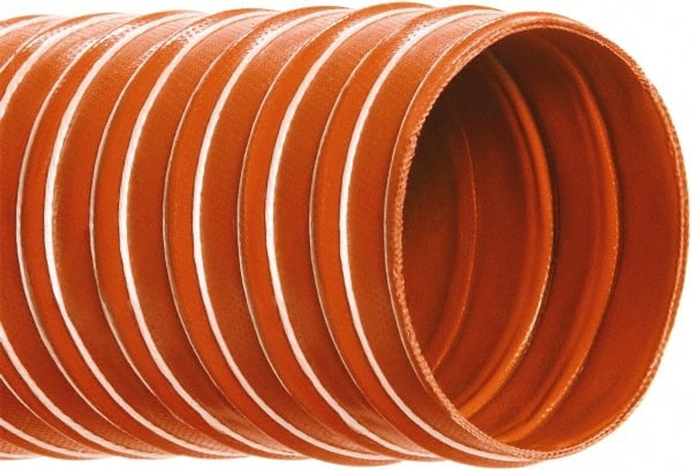 Hi-Tech Duravent 021301500001 Vacuum Duct Hose: Fiberglass, 1-1/2" ID, 14 Hg Vac Rating, 30 psi