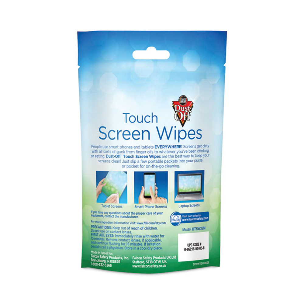 FALCON SAFETY Dust-Off® DPTC Laptop Computer Cleaning Kit, 50 mL Spray/Microfiber Cloth