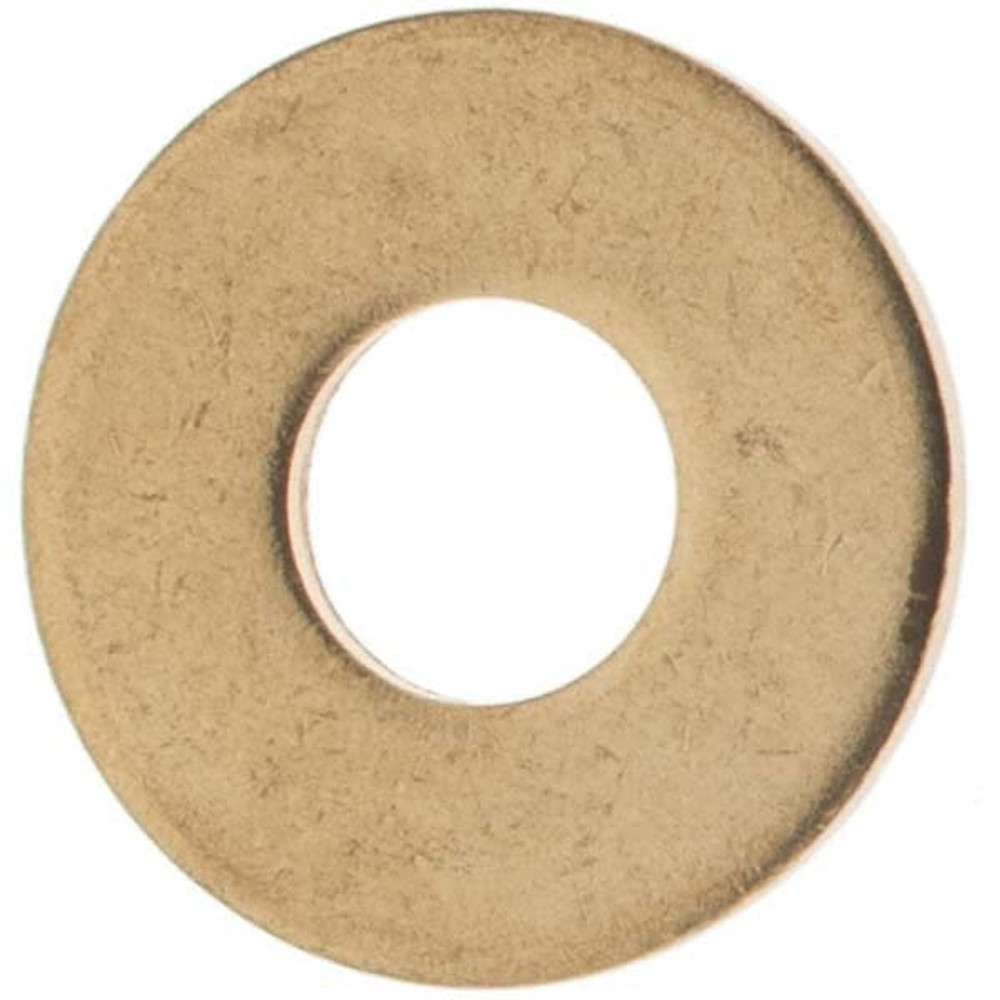 Value Collection 91753 10" Screw Standard Flat Washer: Brass, Plain Finish