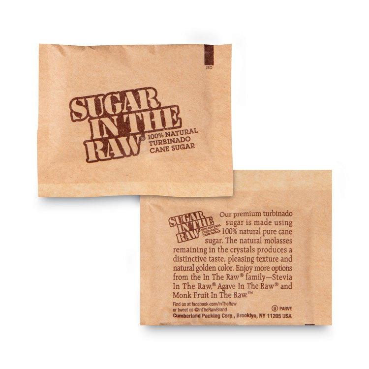 J.M. SMUCKER CO. Sugar in the Raw 00319CT Sugar, 0.2 oz Packet, 200/Box, 2 Boxes/Carton