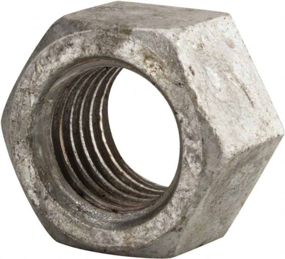 Value Collection HNI2137G Hex Nut: 1-3/8 - 6, Grade A Steel, Hot Dipped Galvanized Finish