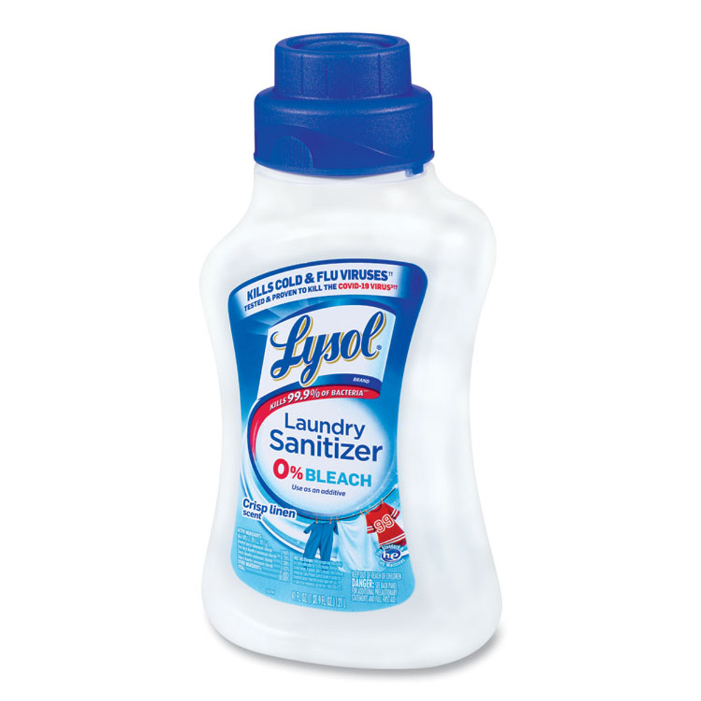 RECKITT BENCKISER LYSOL® Brand 95871 Laundry Sanitizer, Liquid, Crisp Linen, 41 oz, 6/Carton