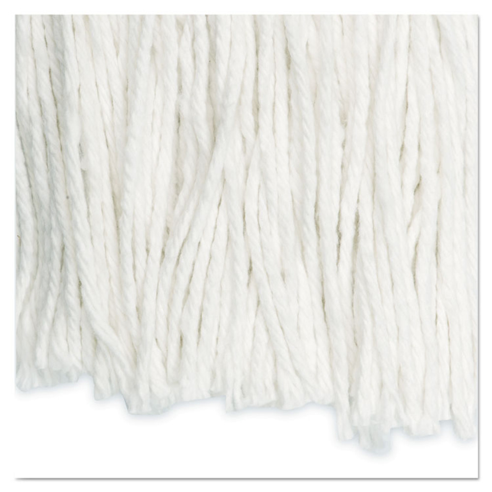 BOARDWALK 2024RCT Cut-End Wet Mop Head, Rayon, No. 24, White, 12/Carton