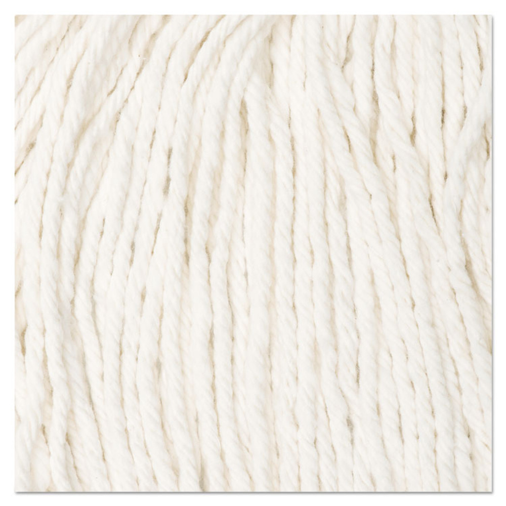 BOARDWALK 2024RCT Cut-End Wet Mop Head, Rayon, No. 24, White, 12/Carton