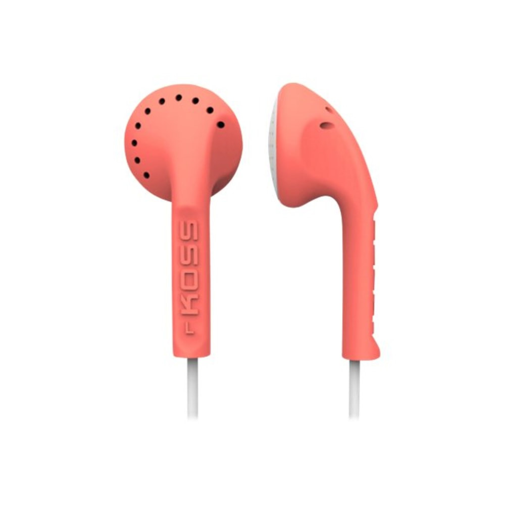 KOSS CORPORATION Koss KE10C  KE10c - Earphones - ear-bud - wired - 3.5 mm jack - coral