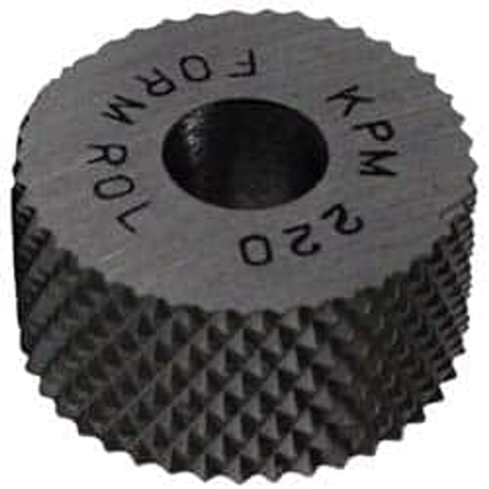 MSC KRM-230 Standard Knurl Wheel: 3/4" Dia, 90 ° Tooth Angle, 30 TPI, Diamond, High Speed Steel