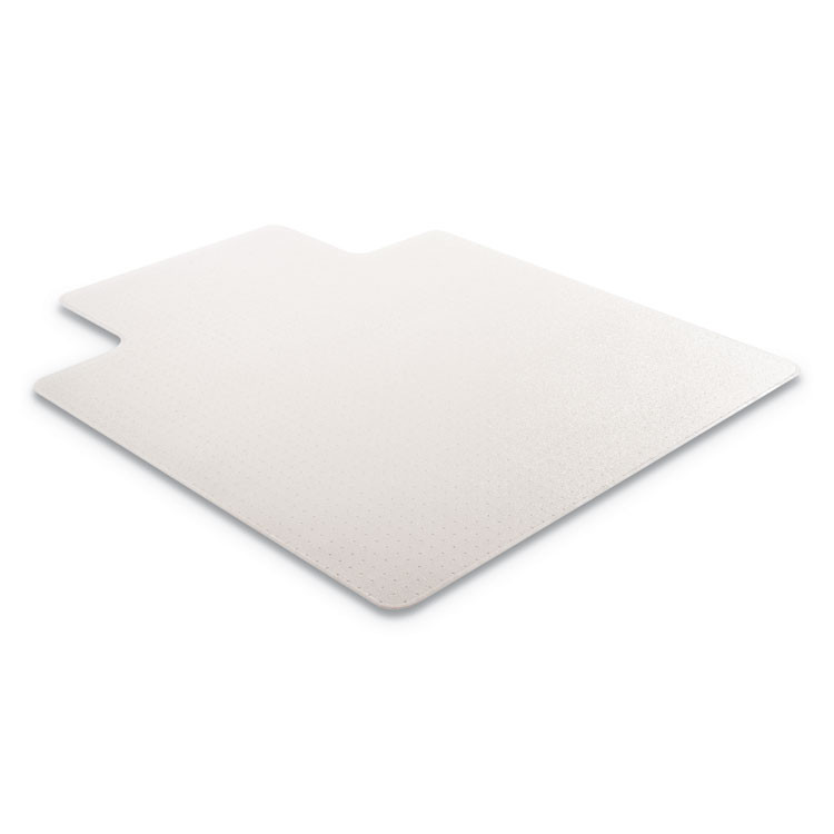 DEFLECTO CORPORATION CM15113 RollaMat Frequent Use Chair Mat for Medium Pile Carpet, Rectangular with Lip, Beveled Edges, 36" x 48", Clear, Ships Flat