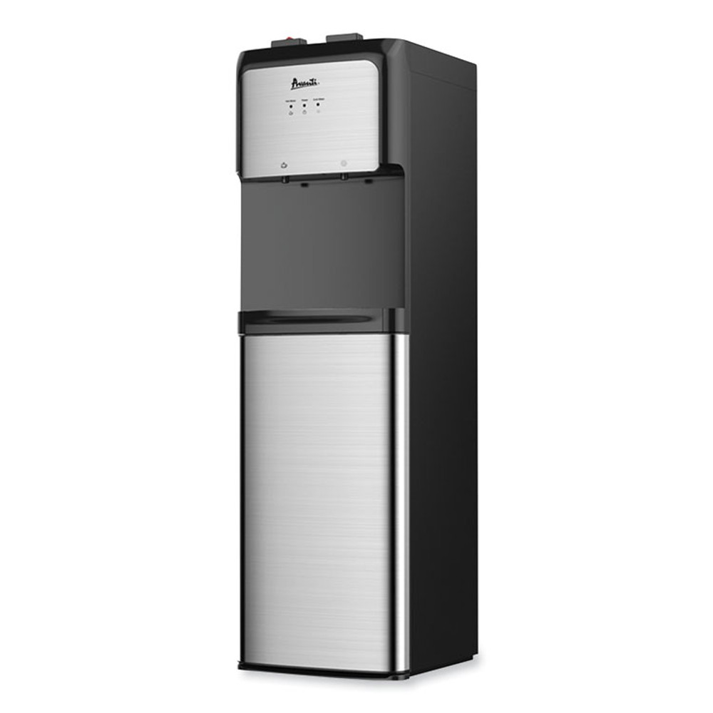 AVANTI WDBMC810Q3S Bottom Loading Water Dispenser with UV Light, 3 gal to 5 gal, 12.25 x 14 x 41.25, Black/Stainless Steel