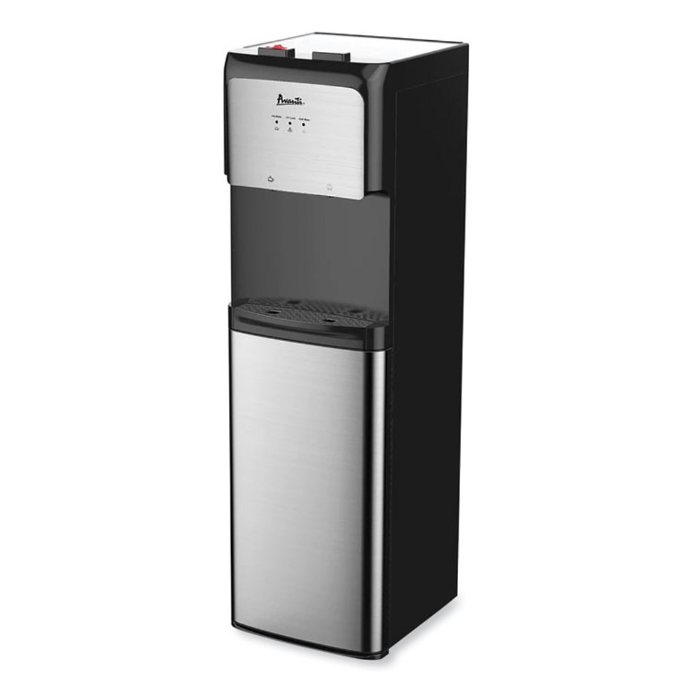 AVANTI WDBMC810Q3S Bottom Loading Water Dispenser with UV Light, 3 gal to 5 gal, 12.25 x 14 x 41.25, Black/Stainless Steel