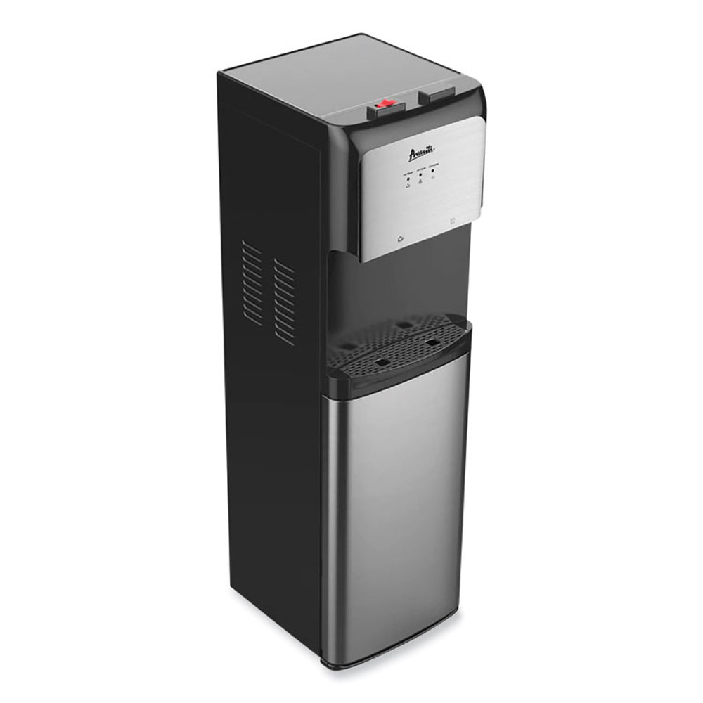 AVANTI WDBMC810Q3S Bottom Loading Water Dispenser with UV Light, 3 gal to 5 gal, 12.25 x 14 x 41.25, Black/Stainless Steel