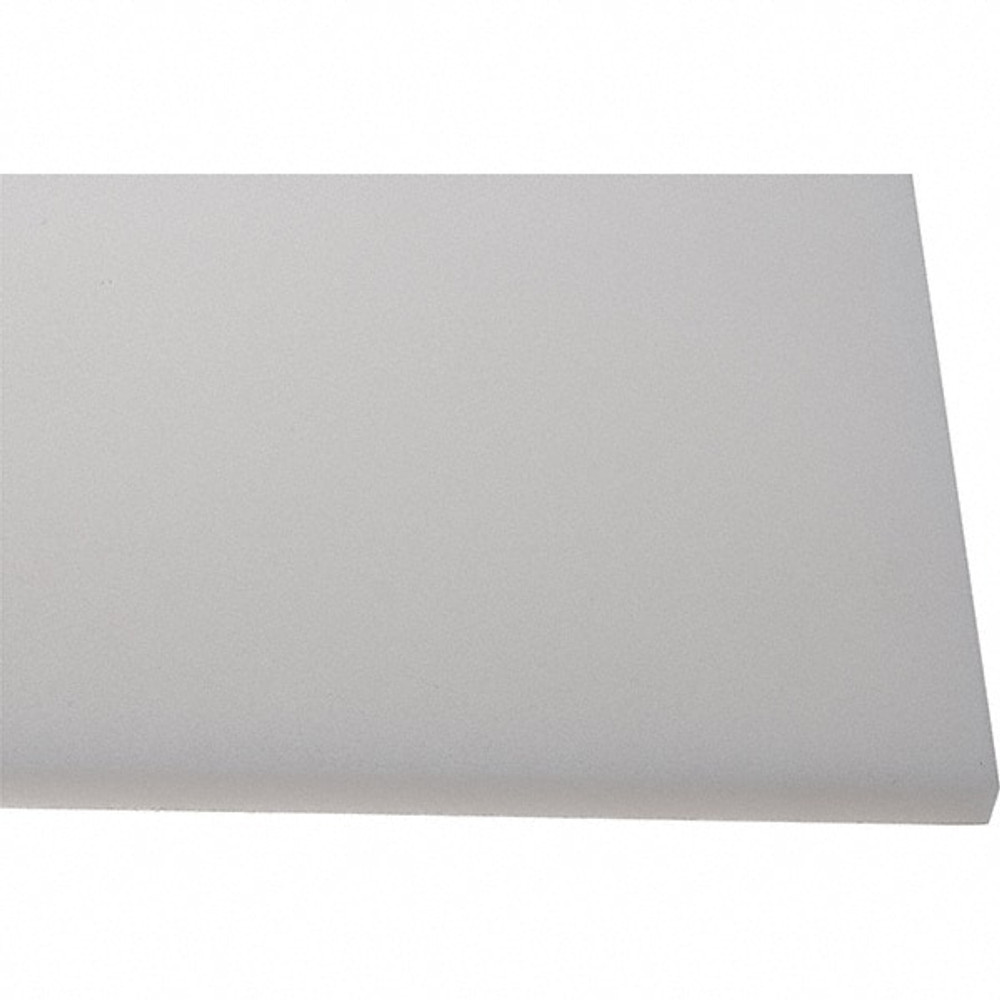 MSC 5661951 Plastic Sheet: High Density Polyethylene, 1/2" Thick, 48" Long, White